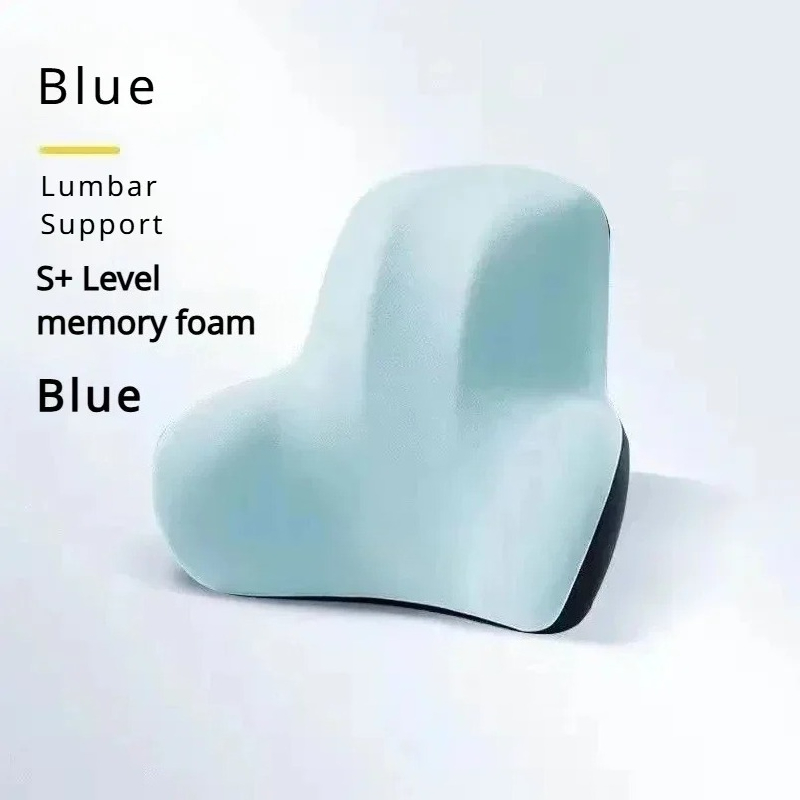 Gaming Chair Cushion - 2025年改良版整形外科用メモリーフォーム腰椎クッション、車用シート、オフィスチェア、ゲーミングチェア用背もたれサポート枕