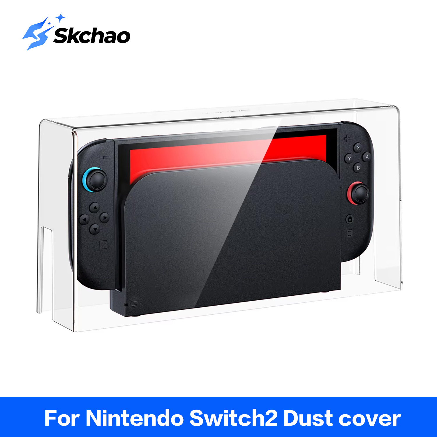 Gaming Console Display Case - 新しいHD防塵保護シェル、ニンテンドースイッチ2用、防湿透明ディスプレイ収納ケース、ゲーム機用