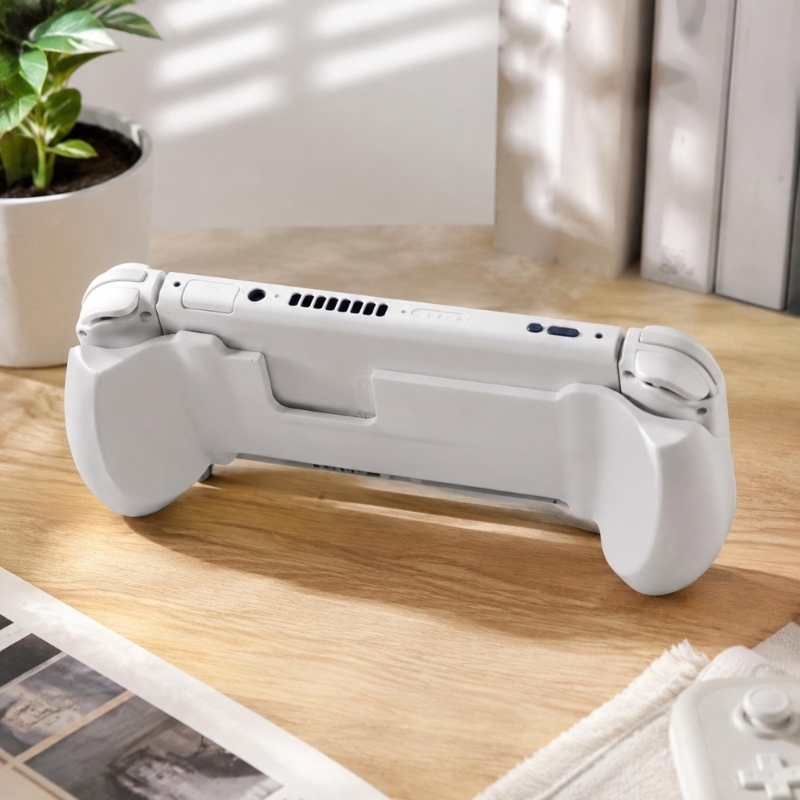 Gaming Console Handle - ハンドヘルドコンソールゲームグリップアクセサリー、センターブリッジ付きサイドハンドル、ミニポータブルゲームコンソールプレイ用安定したホールドH8WD