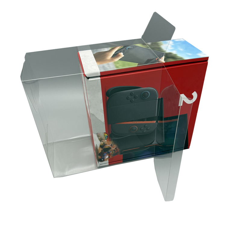 Gaming Console Display Case - NS2用クリア保護ボックス Switch 2ゲーム機コレクションディスプレイ収納ケース