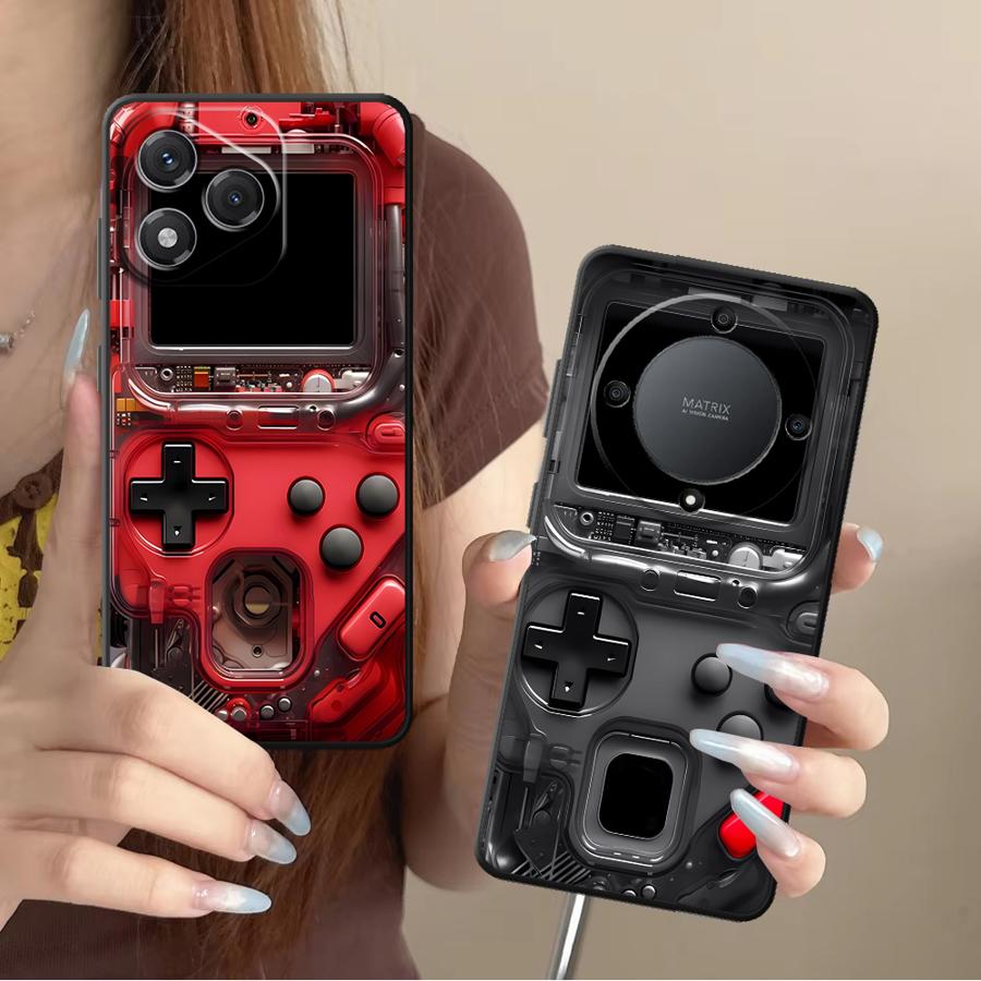 Gaming Console X6 - レトロなゲーム機風ケース Honor X7 70 X5b X9a