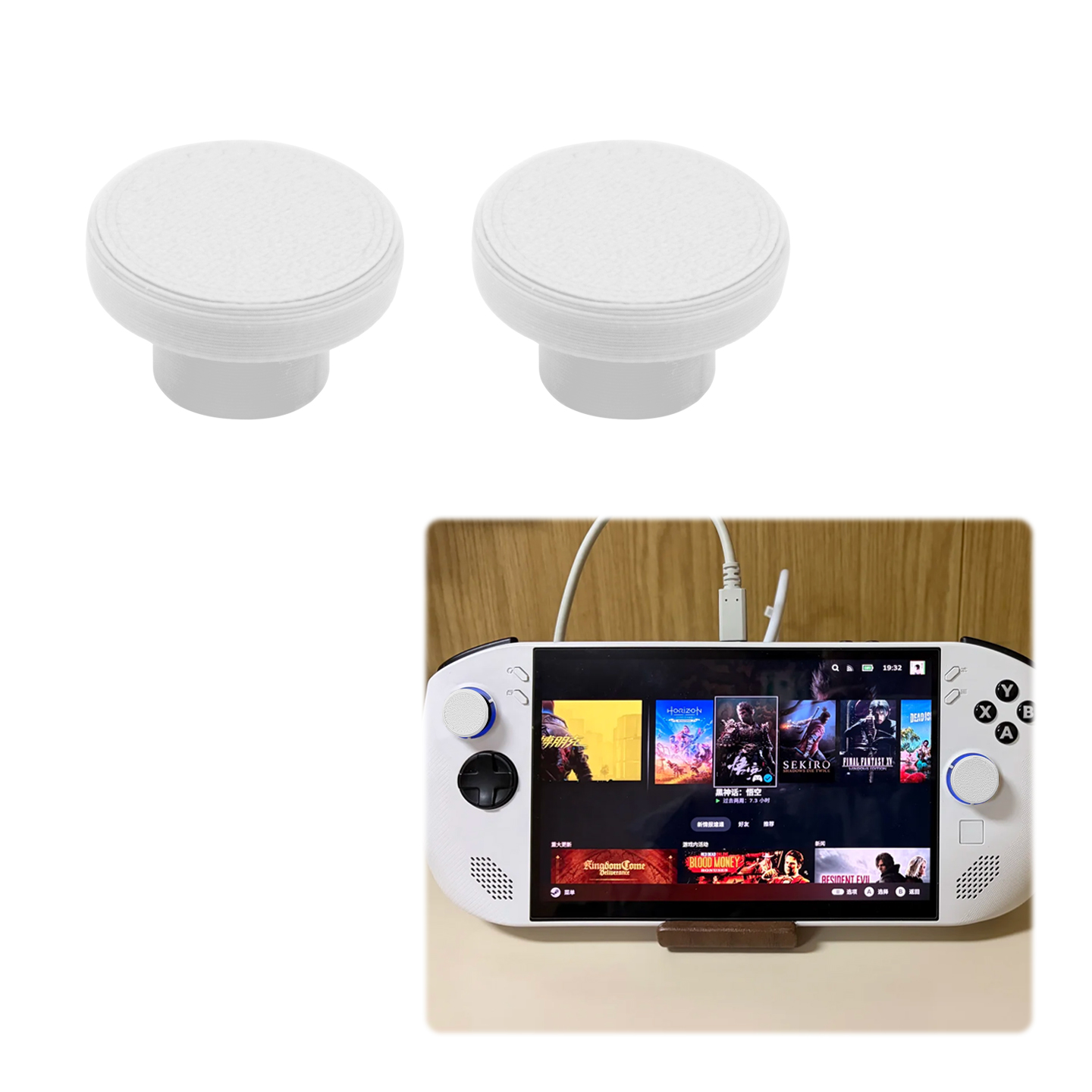 Gaming Console Legion - ジョイスティックキャップ交換部品 Legion go s ゲームコンソール用 脱落防止強化安定修理および改造部品