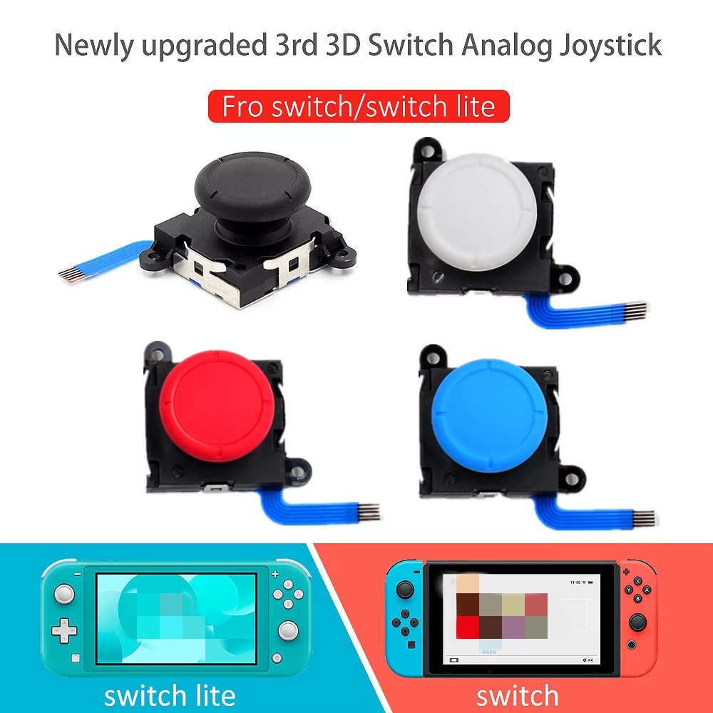 Gaming Console Handle - 1pc 3D アナログセンサースティックジョイスティック交換 Nintend スイッチ lite