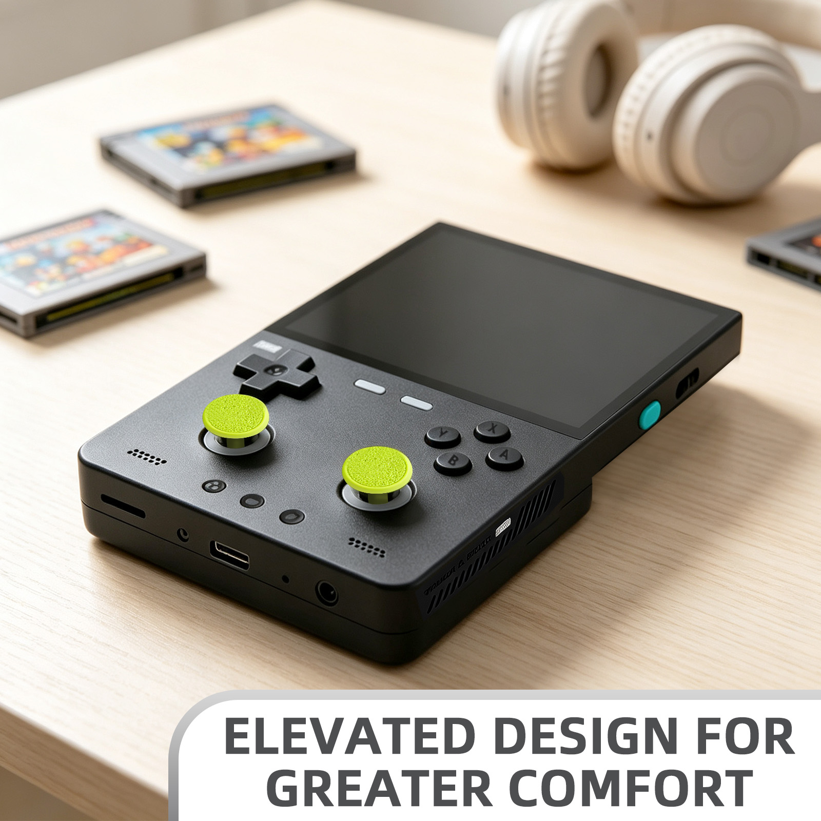 Gaming Console Buttons - TRIMUI BRICK PRO ゲーミングコンソール用ジョイスティックキャップ交換部品、緩み防止強化修理・改造パーツ