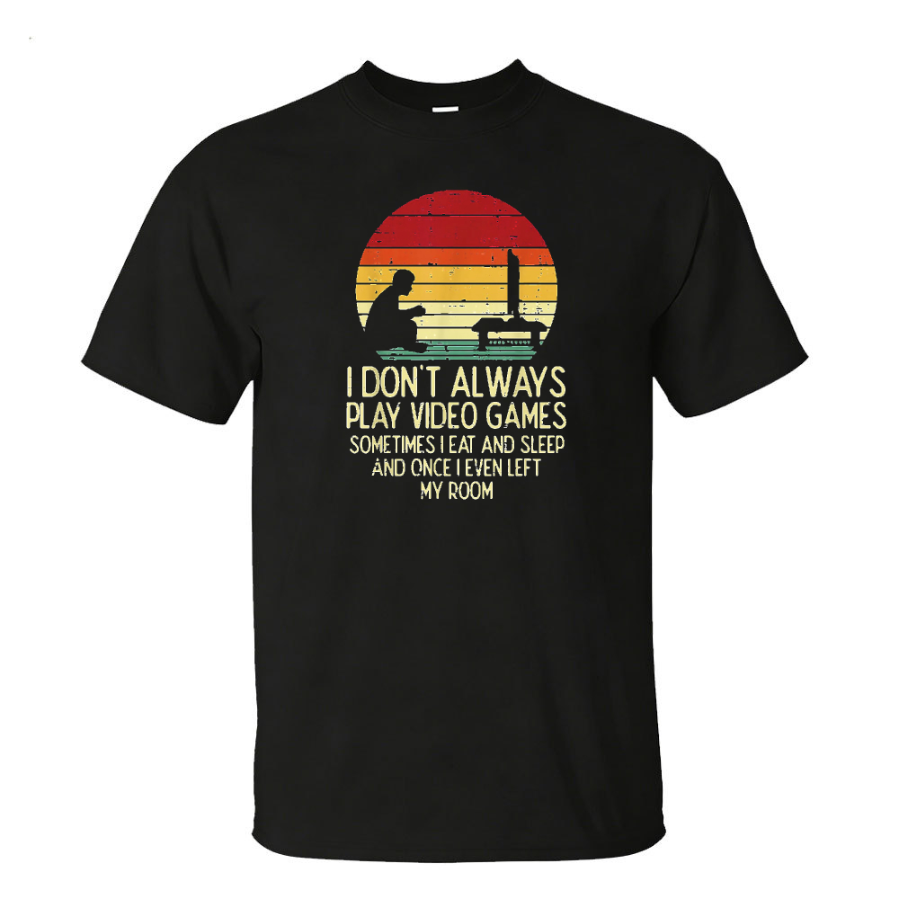 Gaming Console Quotes - 私は必ずしもビデオゲームをプレイしない グラフィック Tシャツ ヴィンテージ レトロ メンズ