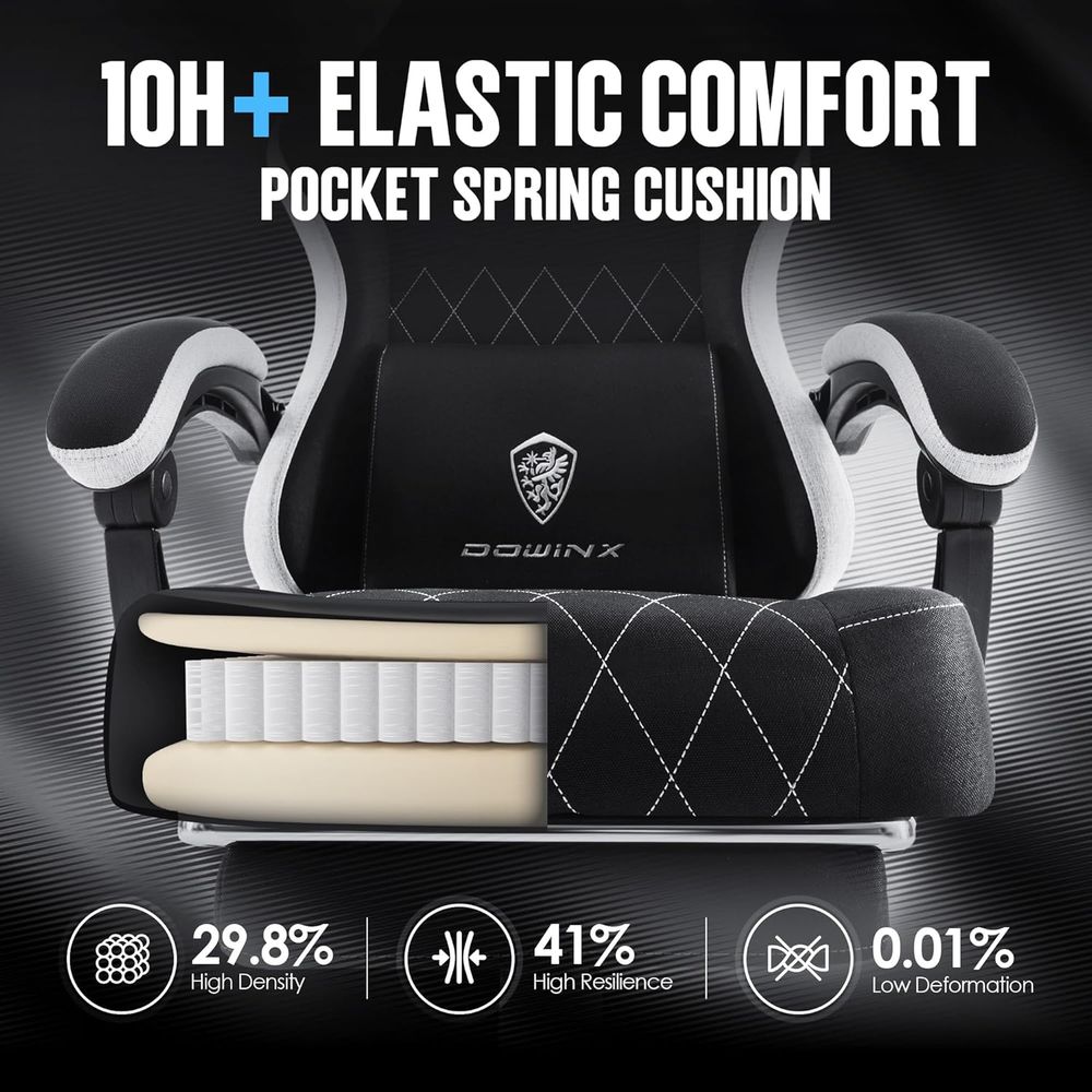 abric ゲーミングチェア、フットレストとケットスプリング - Gaming Chair Cushion のレビューと価格
