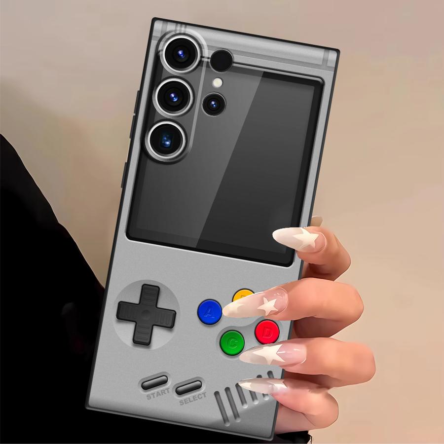 パープルゲーミングコンソール風スマホケース サムスン Gal - Gaming Console In Phone のレビューと価格