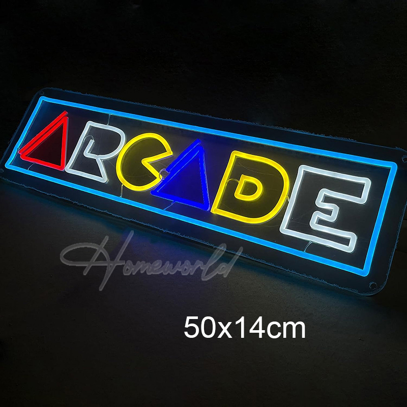アーケードLEDネオンサイン,壁の装飾,ゲームルームのハンド - Gaming Console Handle のレビューと価格