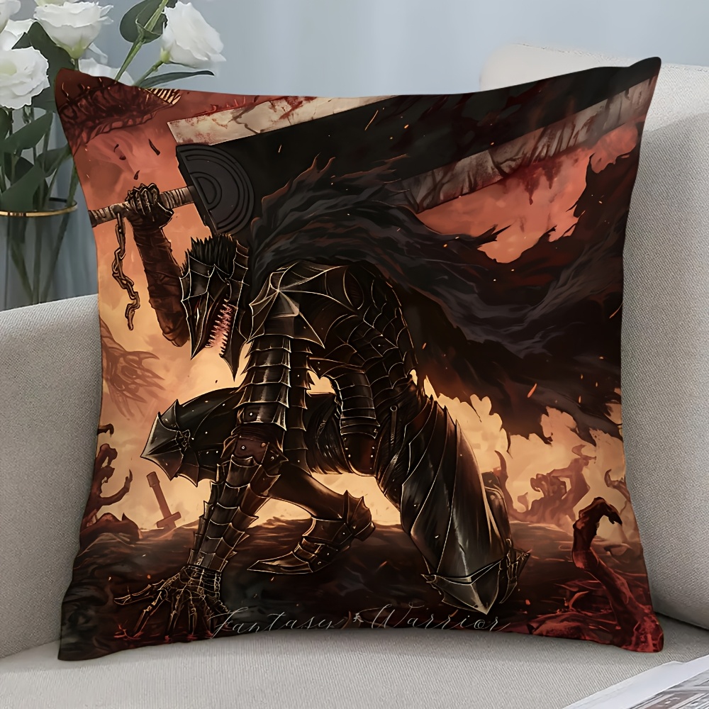 ダークファンタジー騎士戦士枕カバークッションカバー中世の鎧ゲ - Gaming Chair Cushion のレビューと価格