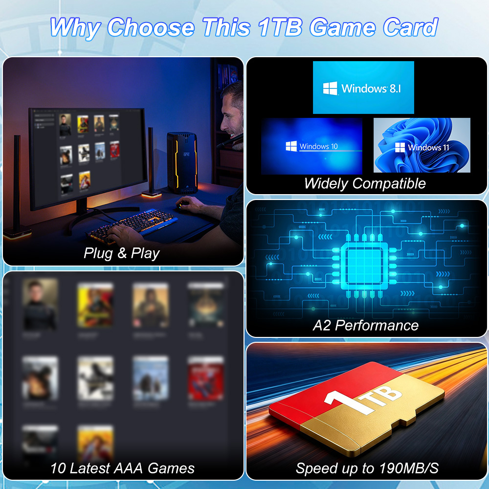 JMachen 1TB ゲームTFカード、最新のAAAゲーム - Laptop Gaming Console のレビューと価格