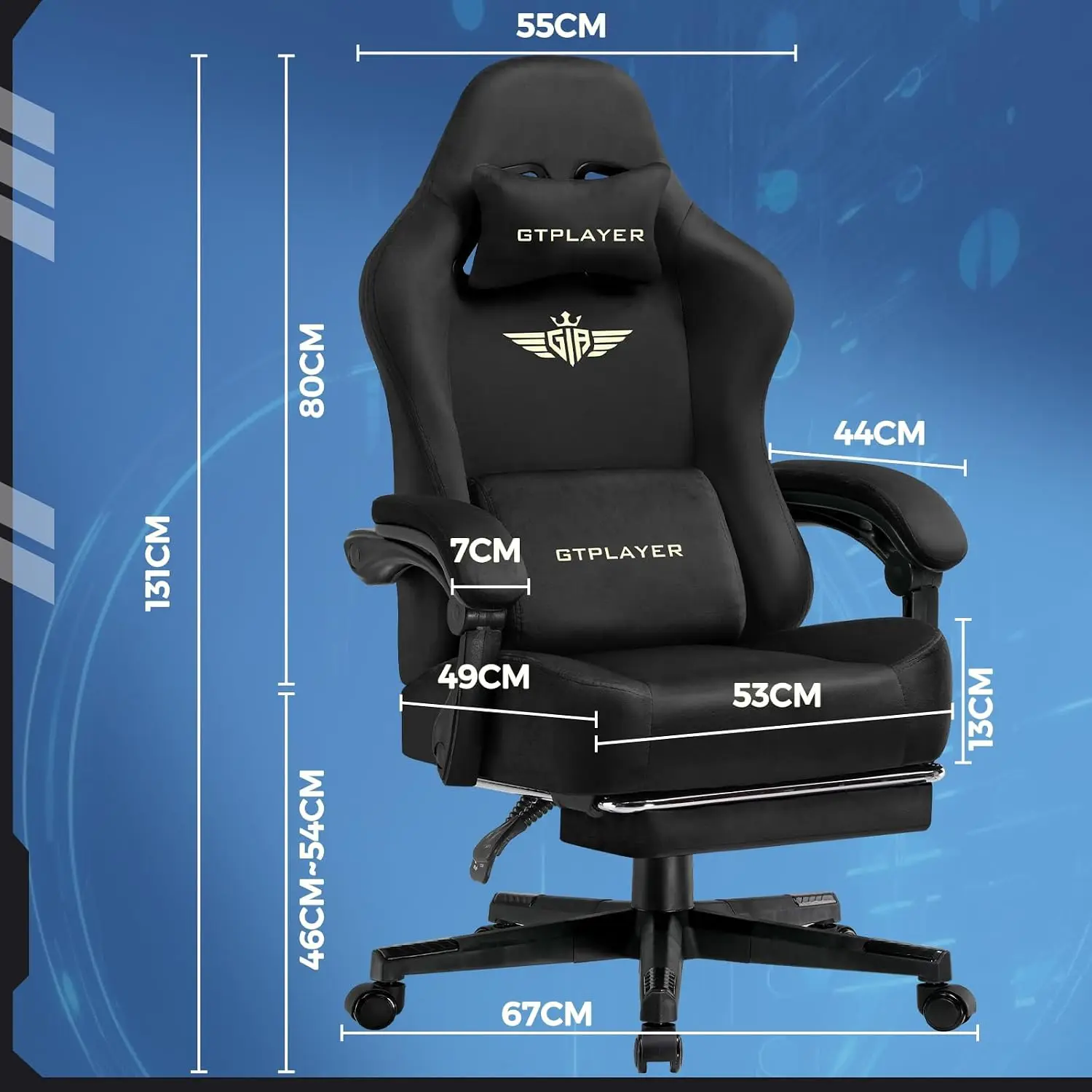 大型で背の高いゲーミングチェア、ポケットスプリングクッション - Gaming Chair Cushion のレビューと価格