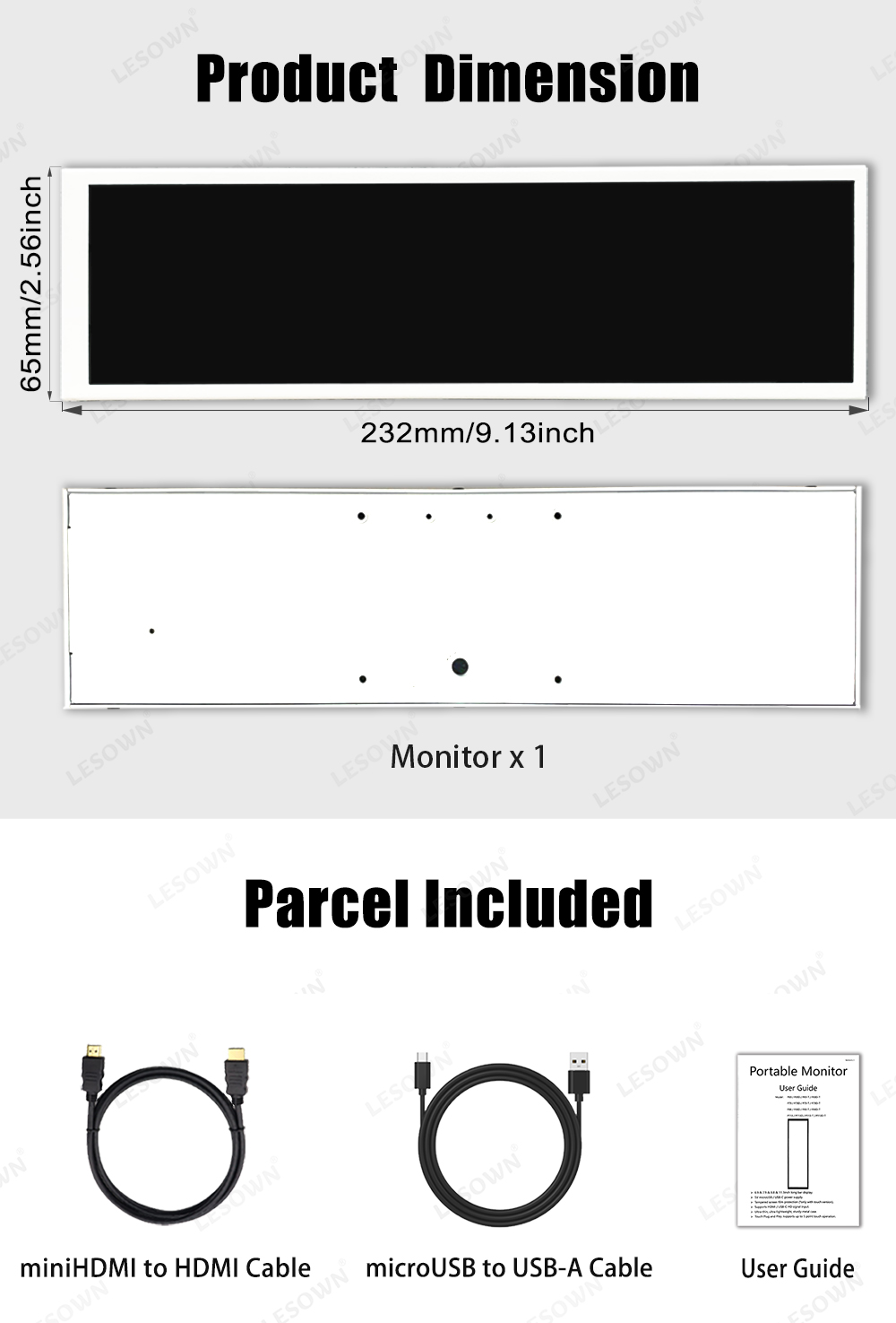 LESOWN 8.8インチ ミニストレッチディスプレイ 48 - Gaming Console Display Case のレビューと価格