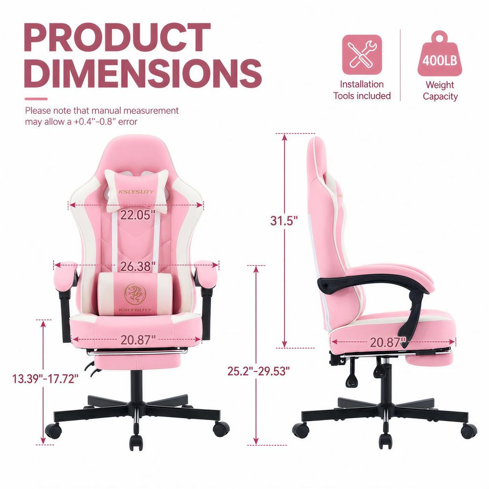 ゲーミングチェア、人間工学に基づいたハイバックコンピューター - Gaming Chair Cushion のレビューと価格