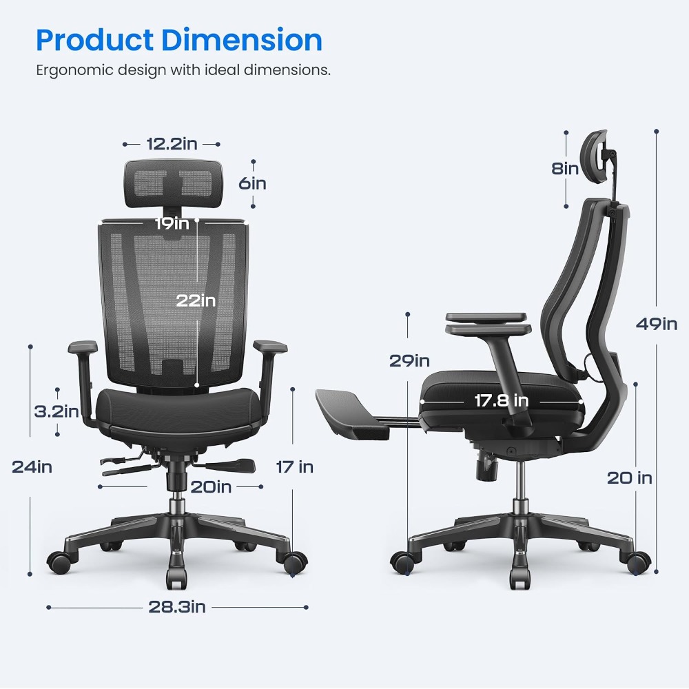調節可能なオフィスチェア：人間工学に基づいた3Dアームレスト - Gaming Chair Cushion のレビューと価格