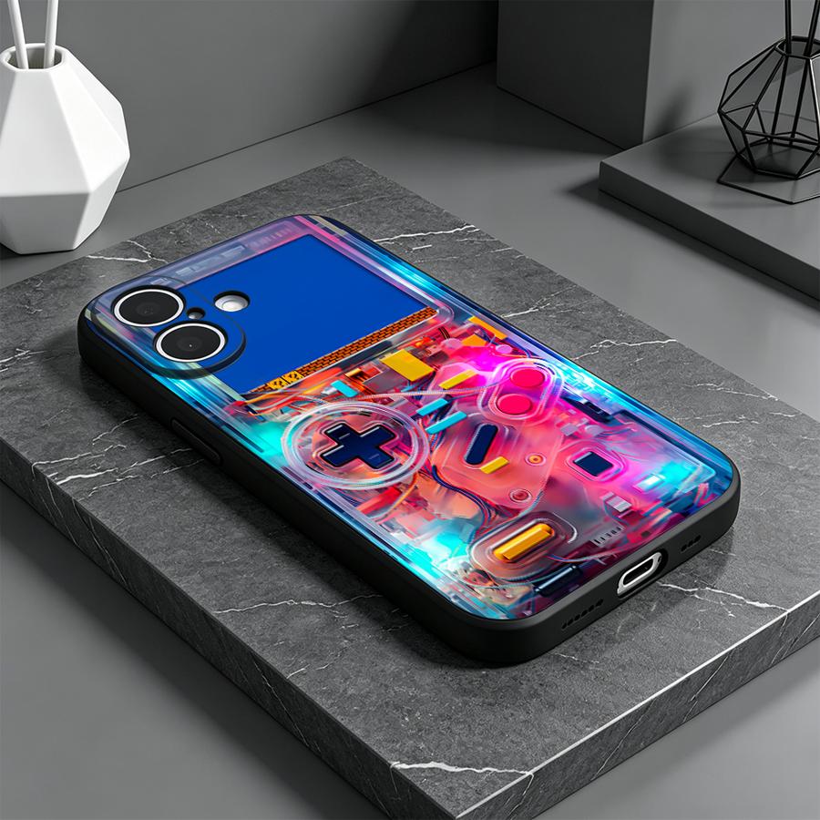 カラーゲーミングコンソール風スマホケース Apple iPh - Gaming Console X12 のレビューと価格