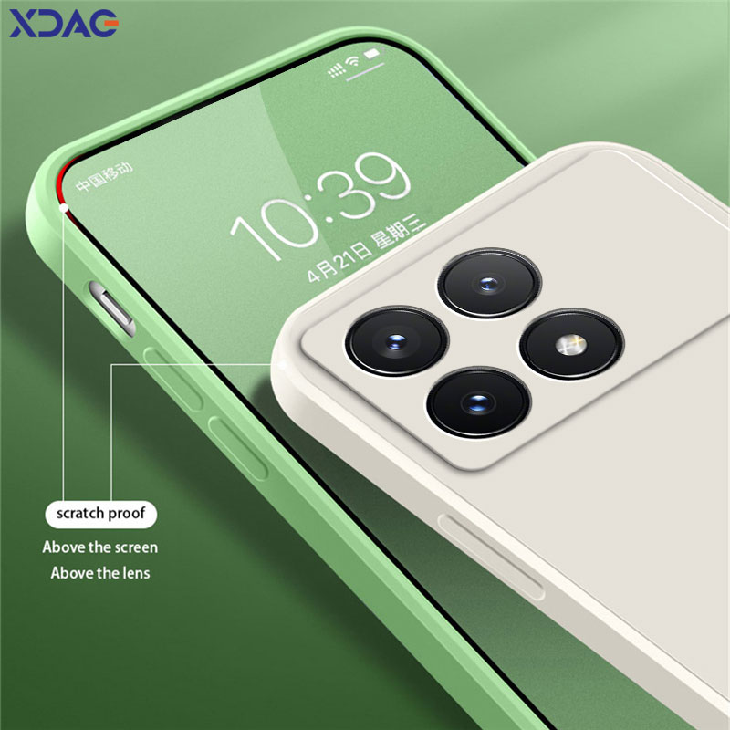 Xiaomi-携帯電話用液体シリコンケース,耐衝撃性ソフトレ - Gaming Console X6 のレビューと価格