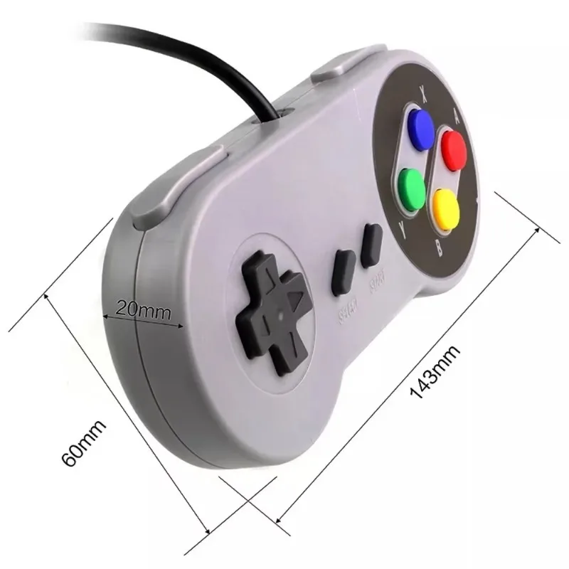 交換用ゲームパッド SNES 16 ビットビデオゲームコンソ - Gaming Console Handle のレビューと価格