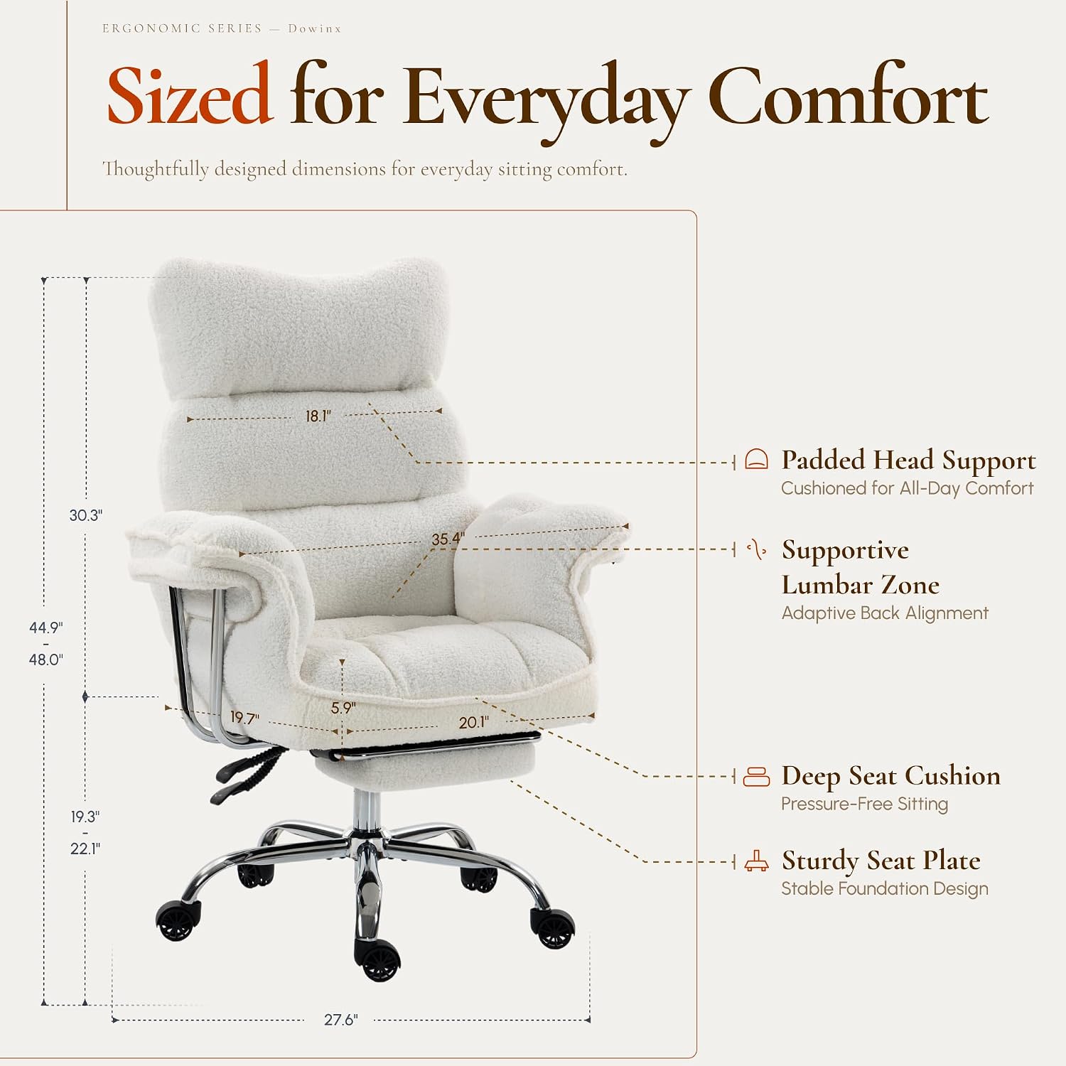 大型で背の高いオフィスチェア、人間工学に基づいたデスクチェア - Gaming Chair Cushion のレビューと価格