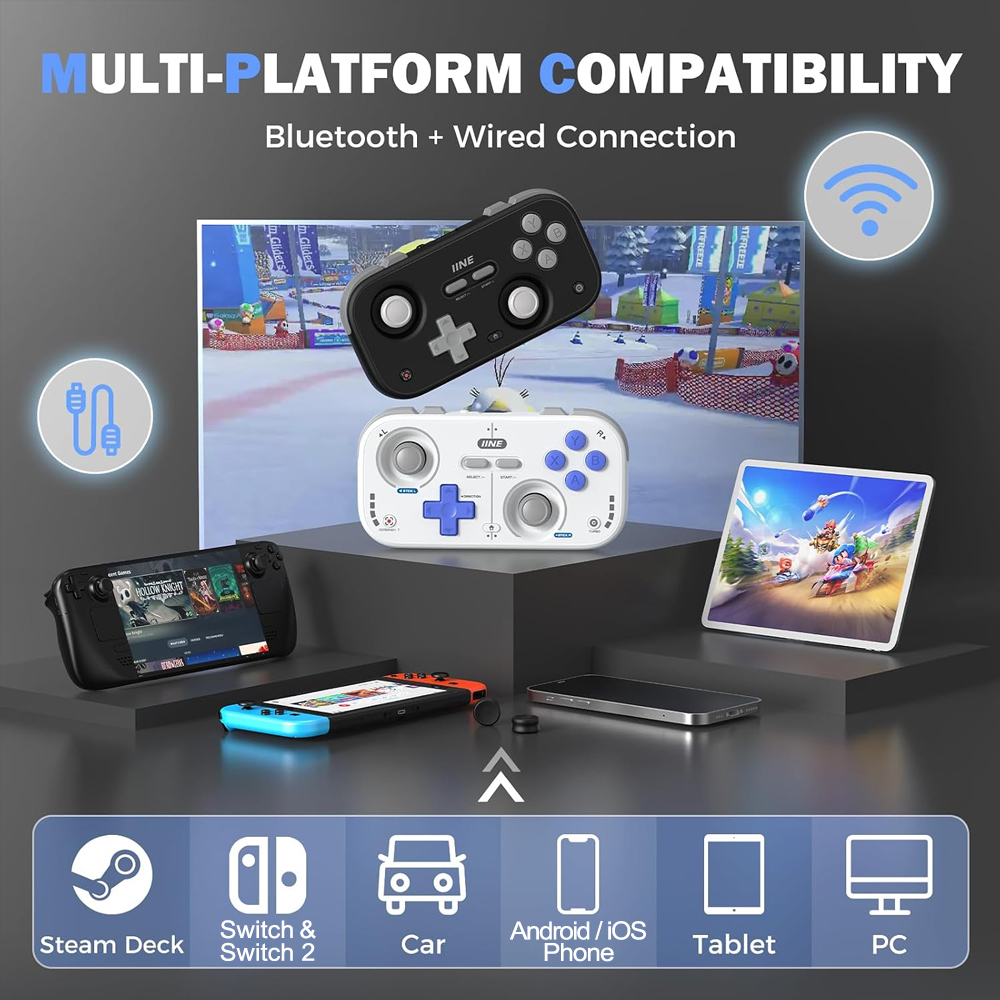 IINE レトロポケットゲームパッド ミニコントローラー ニ - Gaming Console Car のレビューと価格