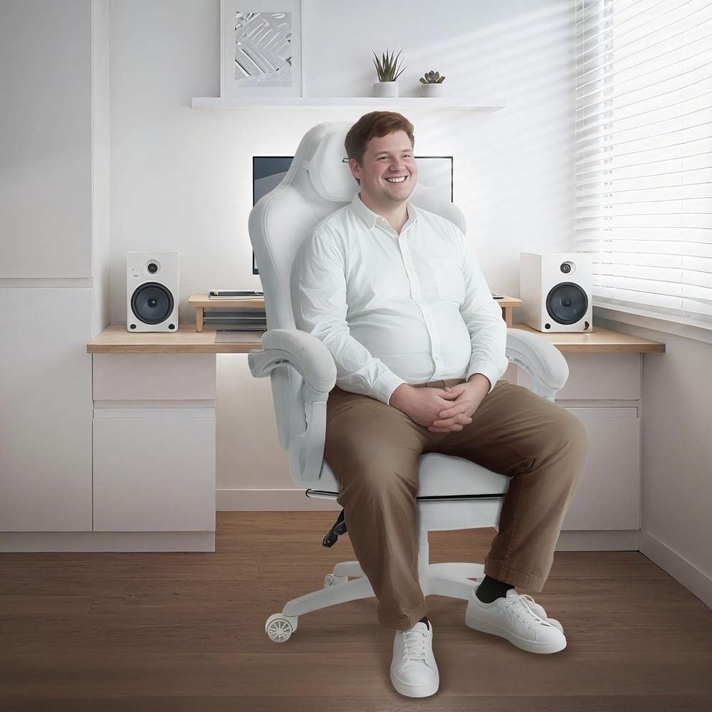 人間工学に基づいたハイバックスエードゲーミングチェア、スプリ - Gaming Chair Cushion のレビューと価格